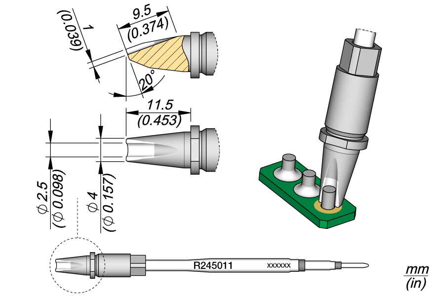 R245011 - Cartridge Pin-Conector Ø2.5